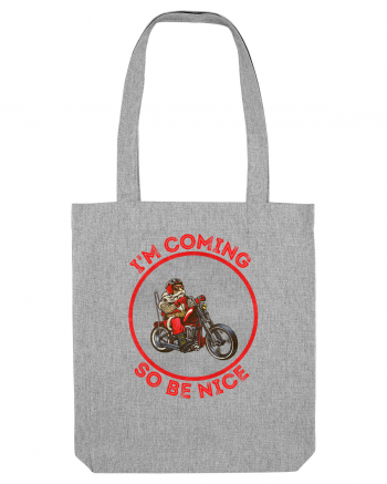 Biker Santa Heather Grey