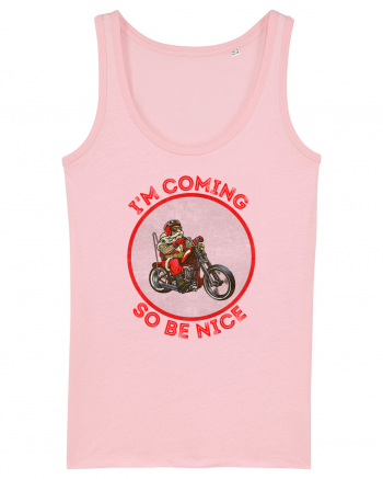 Biker Santa Cotton Pink