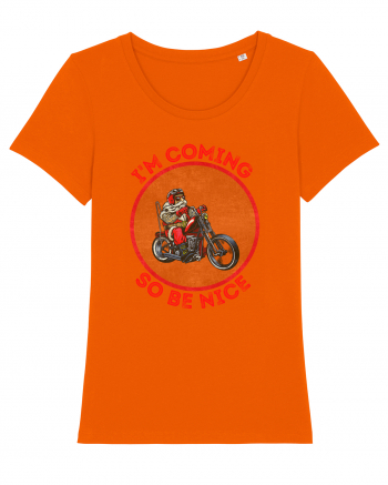 Biker Santa Bright Orange