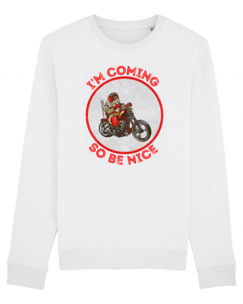 Biker Santa White