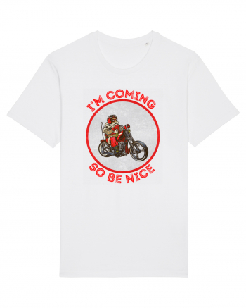 Biker Santa White