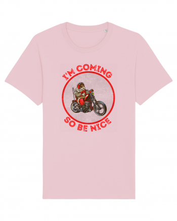 Biker Santa Cotton Pink