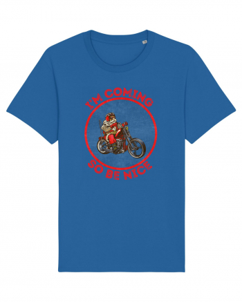 Biker Santa Royal Blue