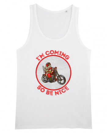 Biker Santa White