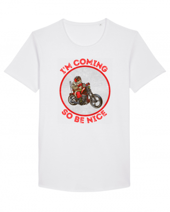 Biker Santa White