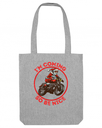 Biker Santa Heather Grey