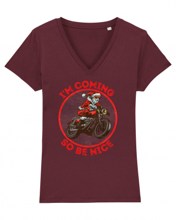 Biker Santa Burgundy