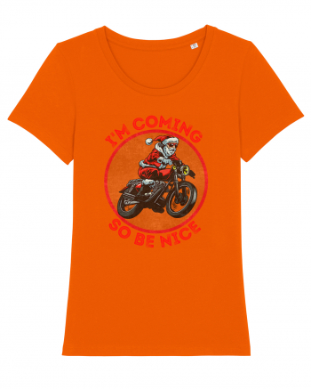 Biker Santa Bright Orange