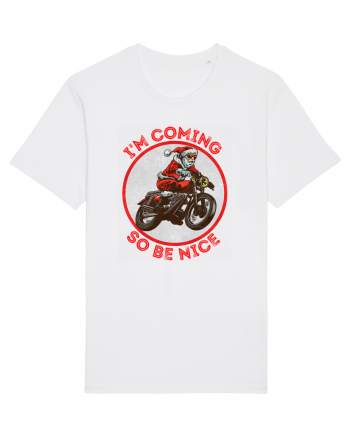 Biker Santa White