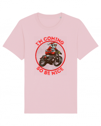 Biker Santa Cotton Pink