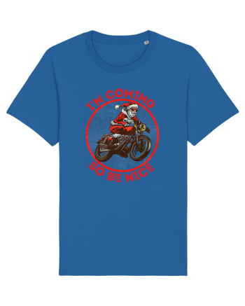 Biker Santa Royal Blue