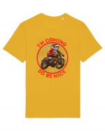 Biker Santa Tricou mânecă scurtă Unisex Rocker