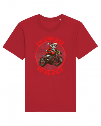 Biker Santa Red