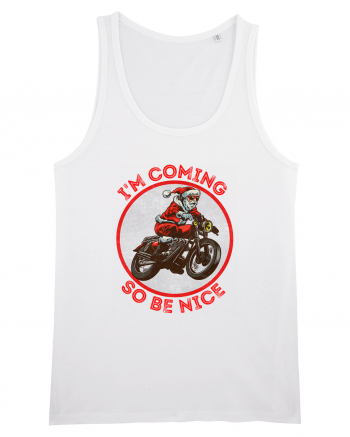 Biker Santa White