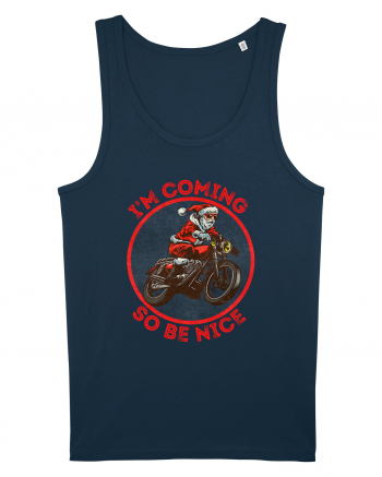 Biker Santa Navy