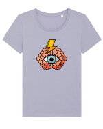 Brainstorming Tricou mânecă scurtă guler larg fitted Damă Expresser