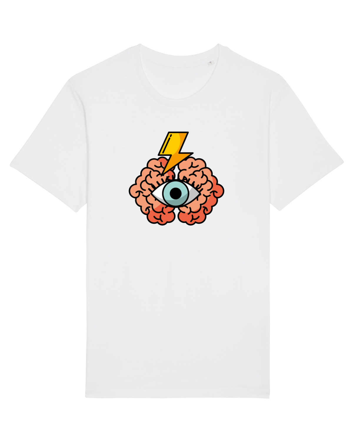 Tricou mânecă scurtă Unisex Rocker White