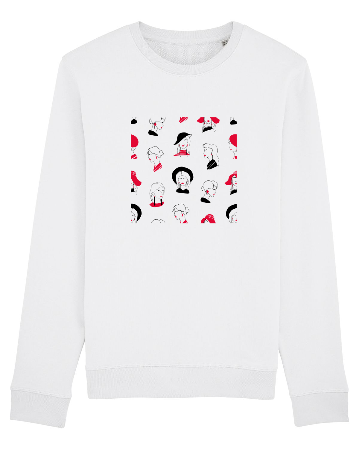 Bluză mânecă lungă Unisex Rise White