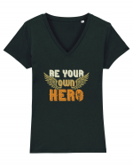 Be your Own Hero Tricou mânecă scurtă guler V Damă Evoker