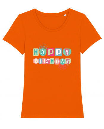 Happy Birthday ! Bright Orange