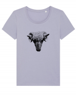 The Sheep Tricou mânecă scurtă guler larg fitted Damă Expresser