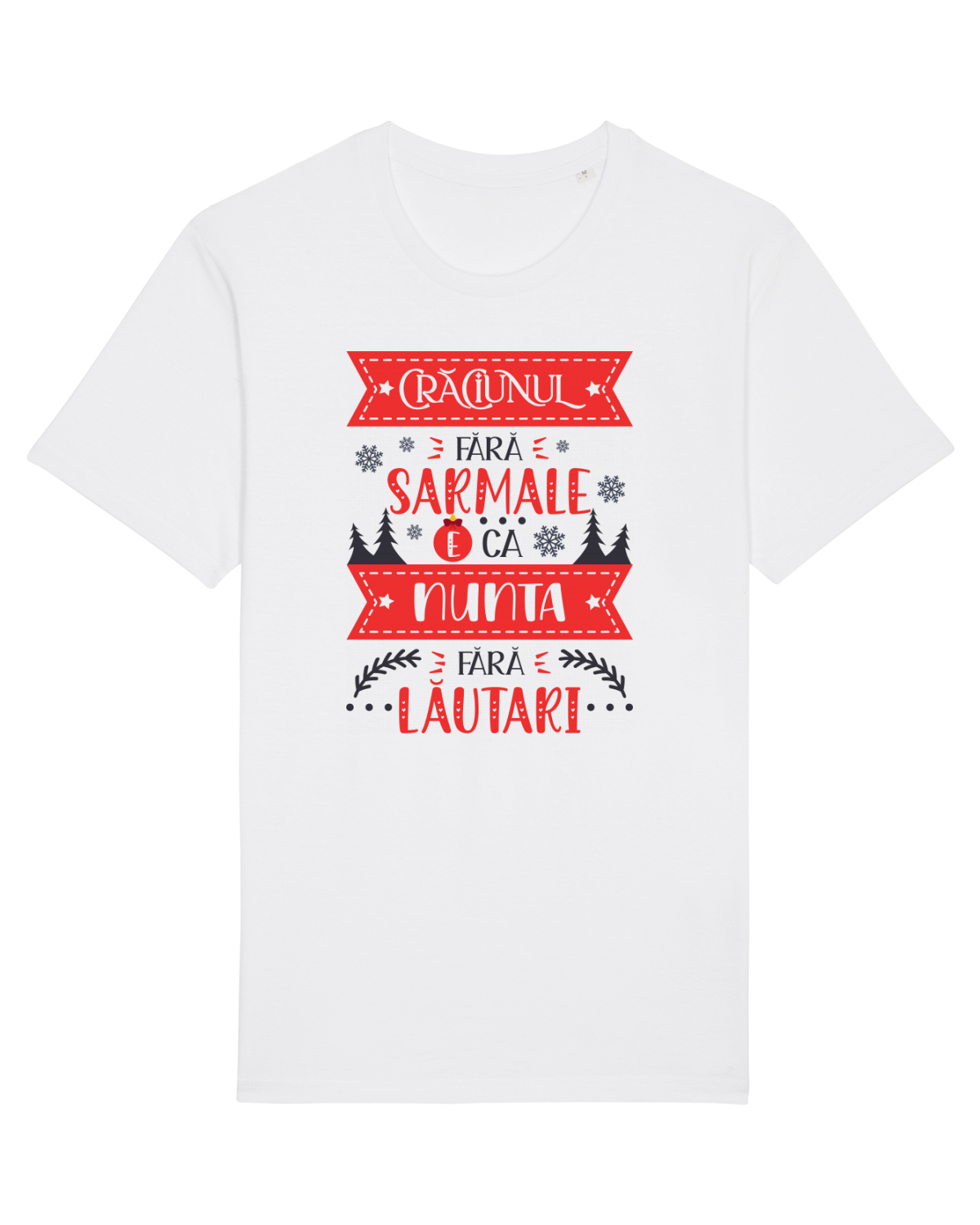 Tricou mânecă scurtă Unisex Rocker White