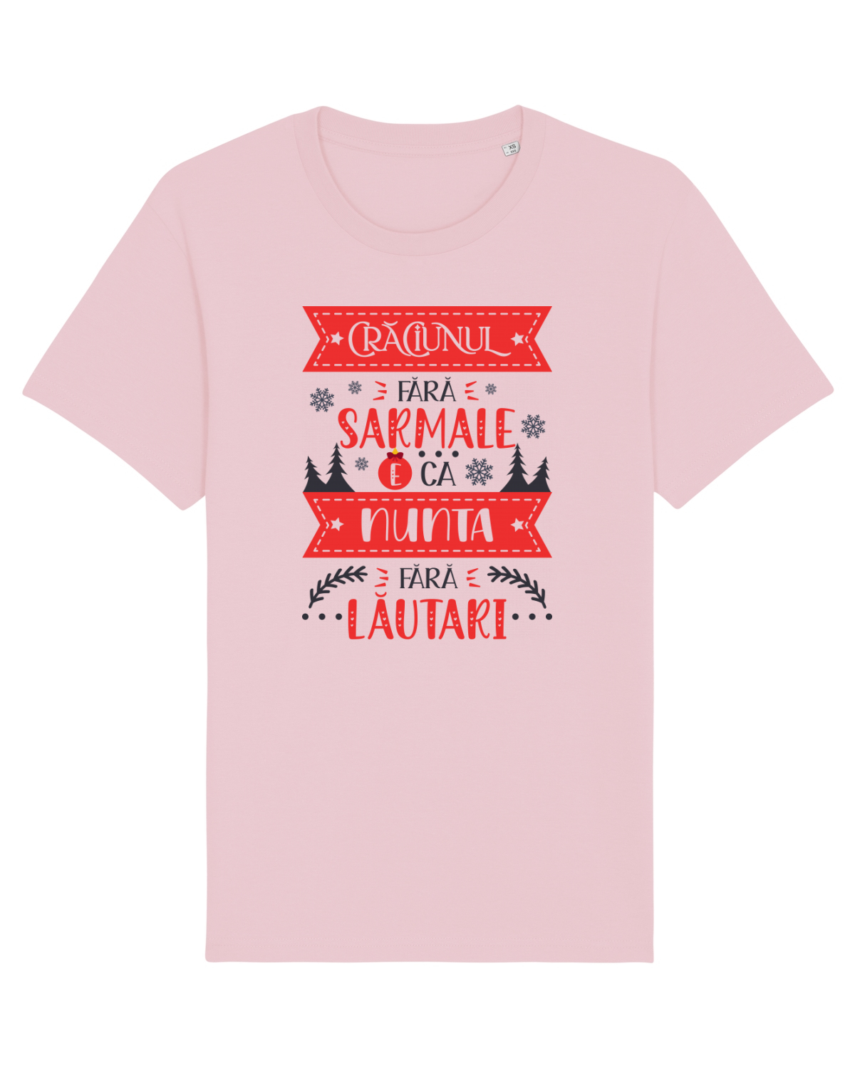 Tricou mânecă scurtă Unisex Rocker Cotton Pink