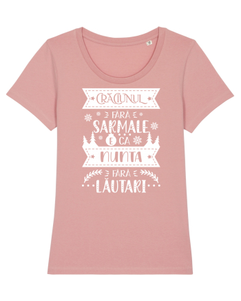 Craciunul fara sarmale v2 - alb Canyon Pink