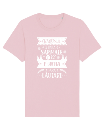 Craciunul fara sarmale v2 - alb Cotton Pink