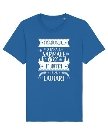 Craciunul fara sarmale v2 - alb Royal Blue