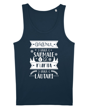 Craciunul fara sarmale v2 - alb Navy