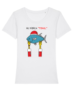 Nu ridica „tonul”... de Crăciun Tricou mânecă scurtă guler larg fitted Damă Expresser