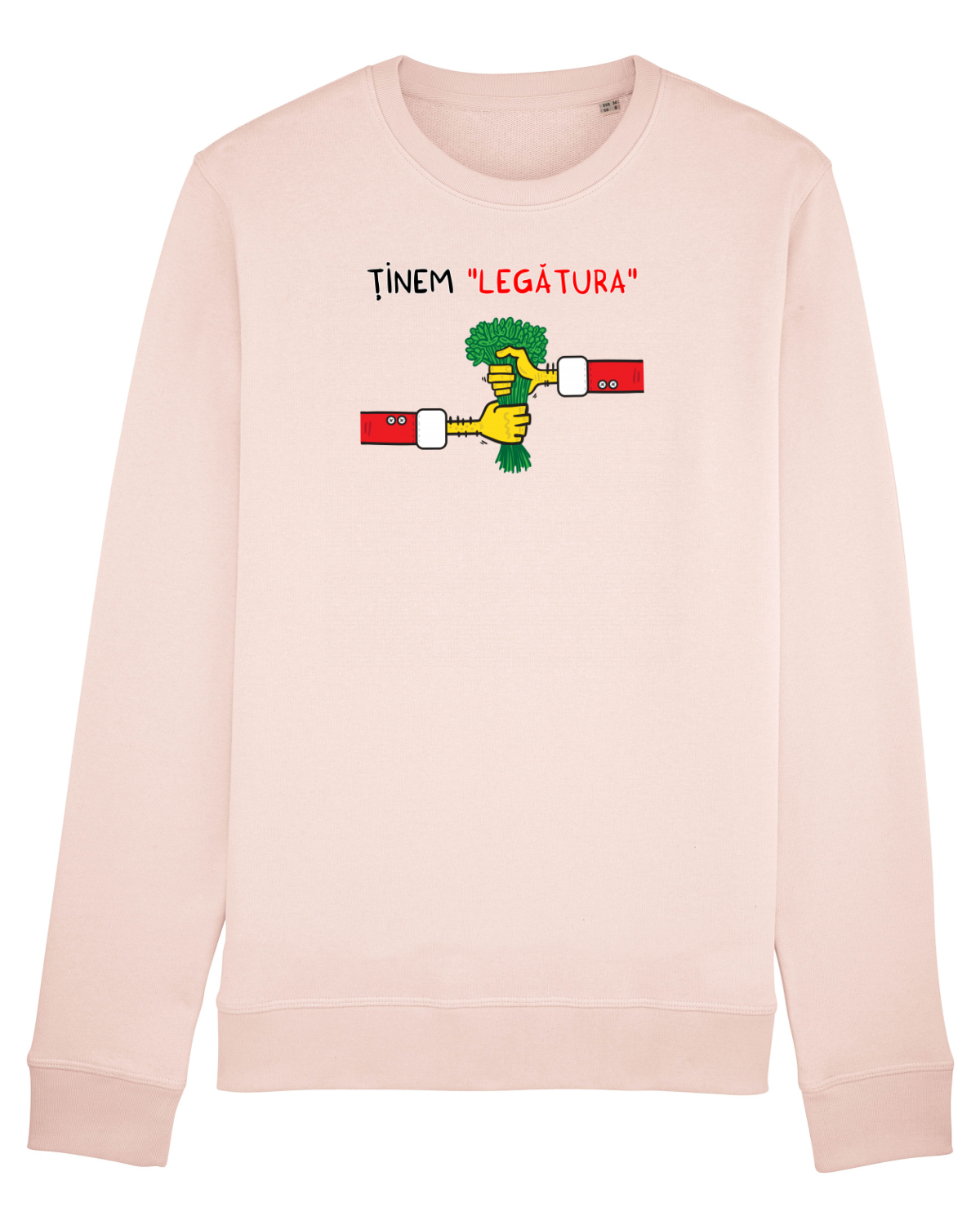 Bluză mânecă lungă Unisex Rise Candy Pink
