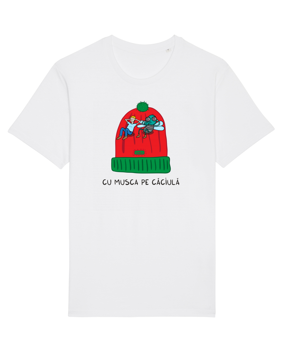 Tricou mânecă scurtă Unisex Rocker White