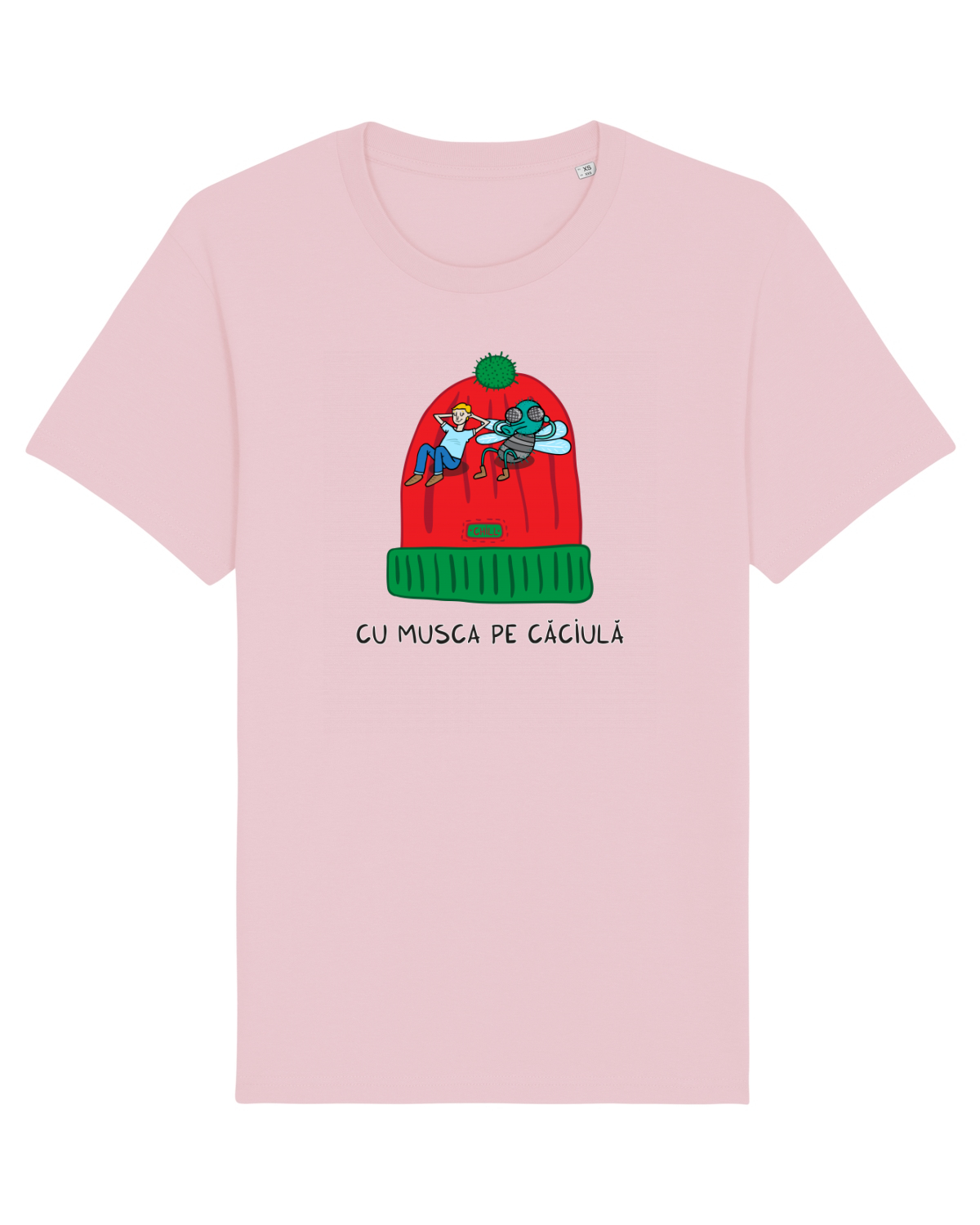Tricou mânecă scurtă Unisex Rocker Cotton Pink