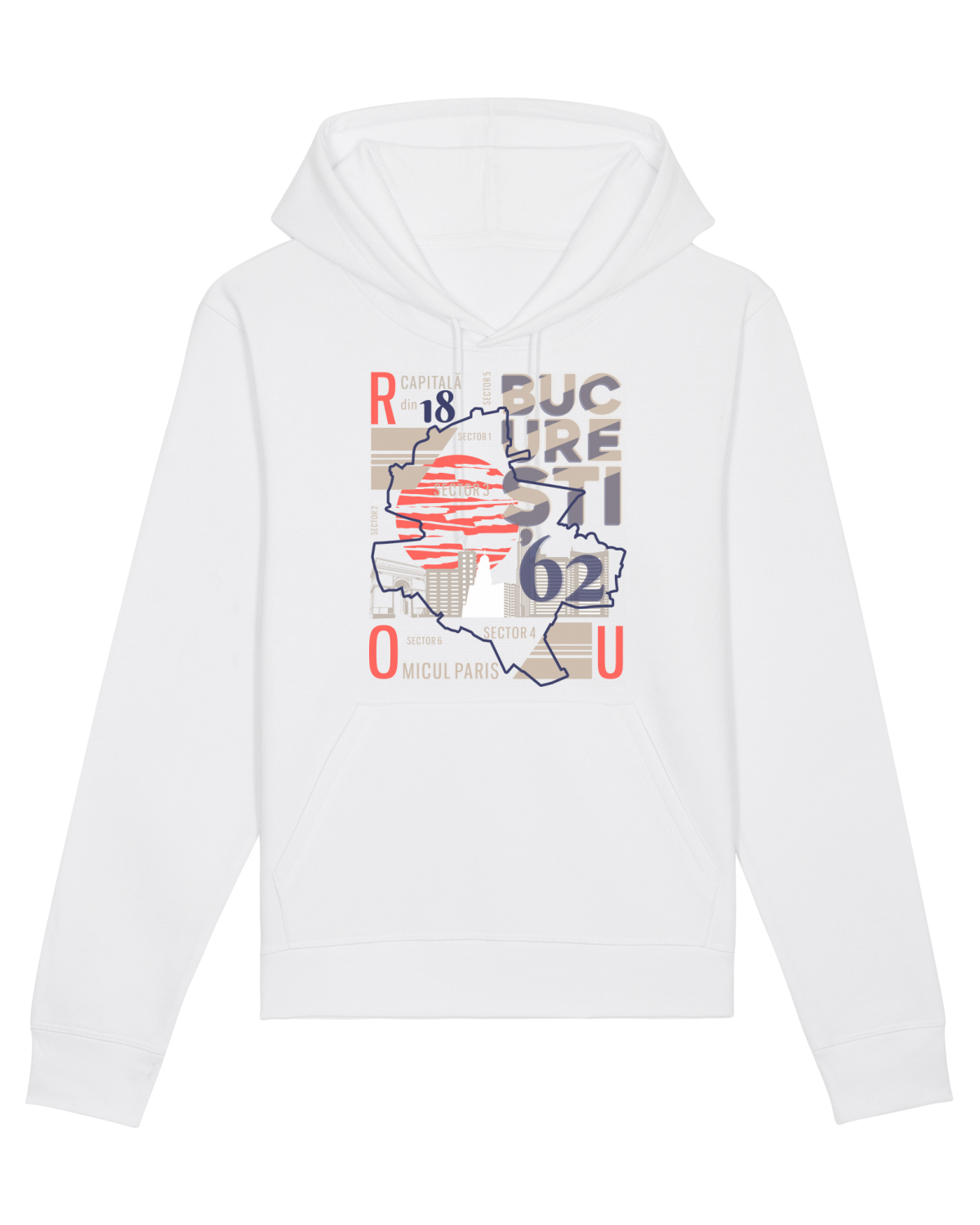 Hanorac Unisex Drummer White