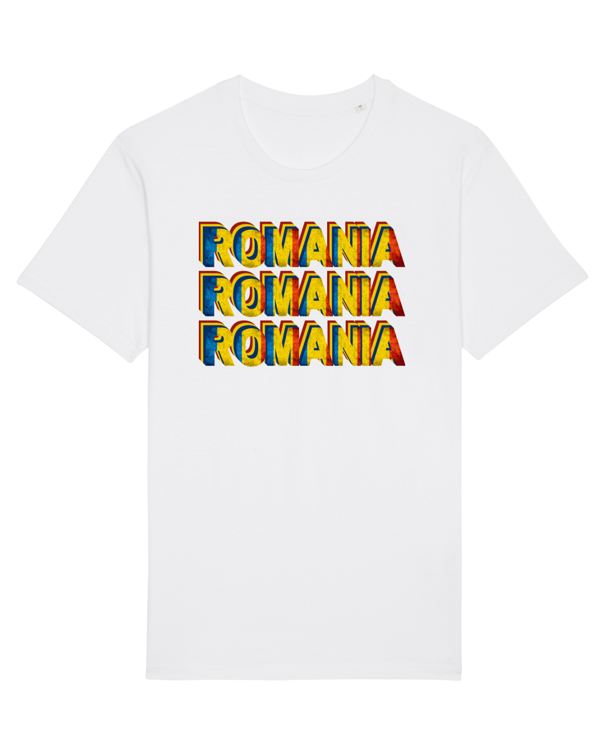 Tricou mânecă scurtă Unisex Rocker White