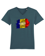 la multi ani romania Tricou mânecă scurtă guler V Bărbat Presenter