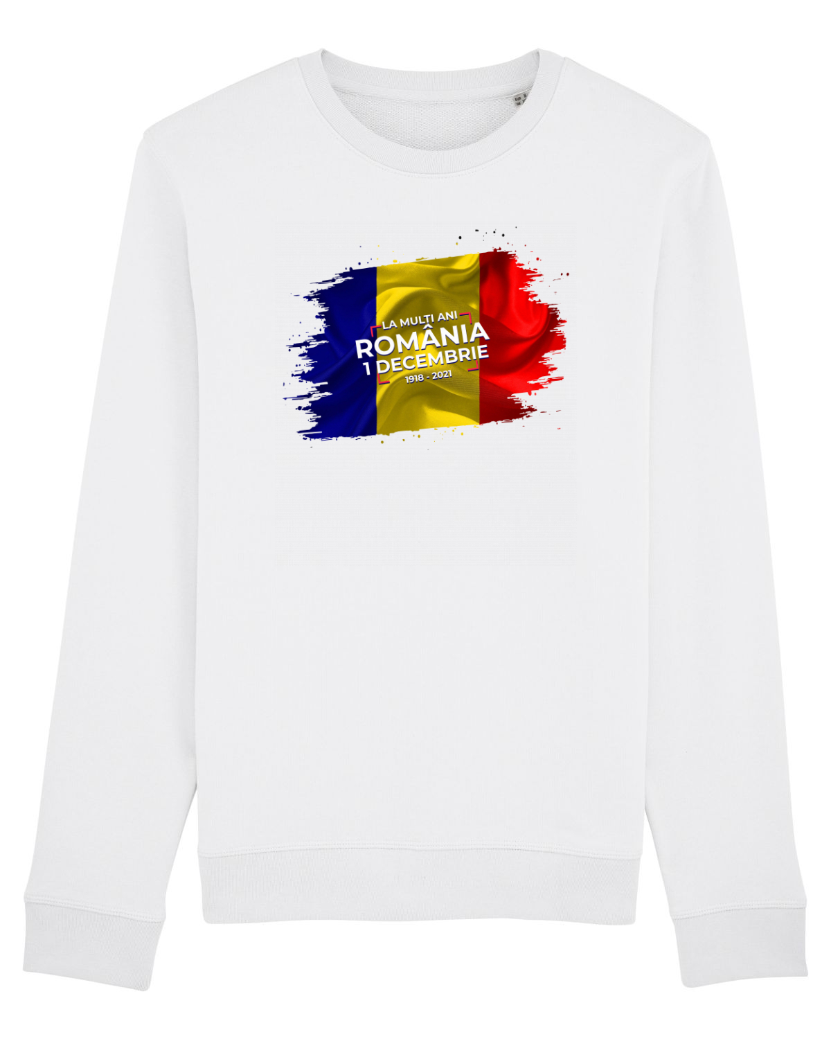Bluză mânecă lungă Unisex Rise White