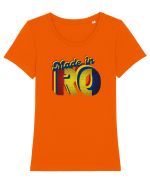 Patriot Romania  Tricou mânecă scurtă guler larg fitted Damă Expresser