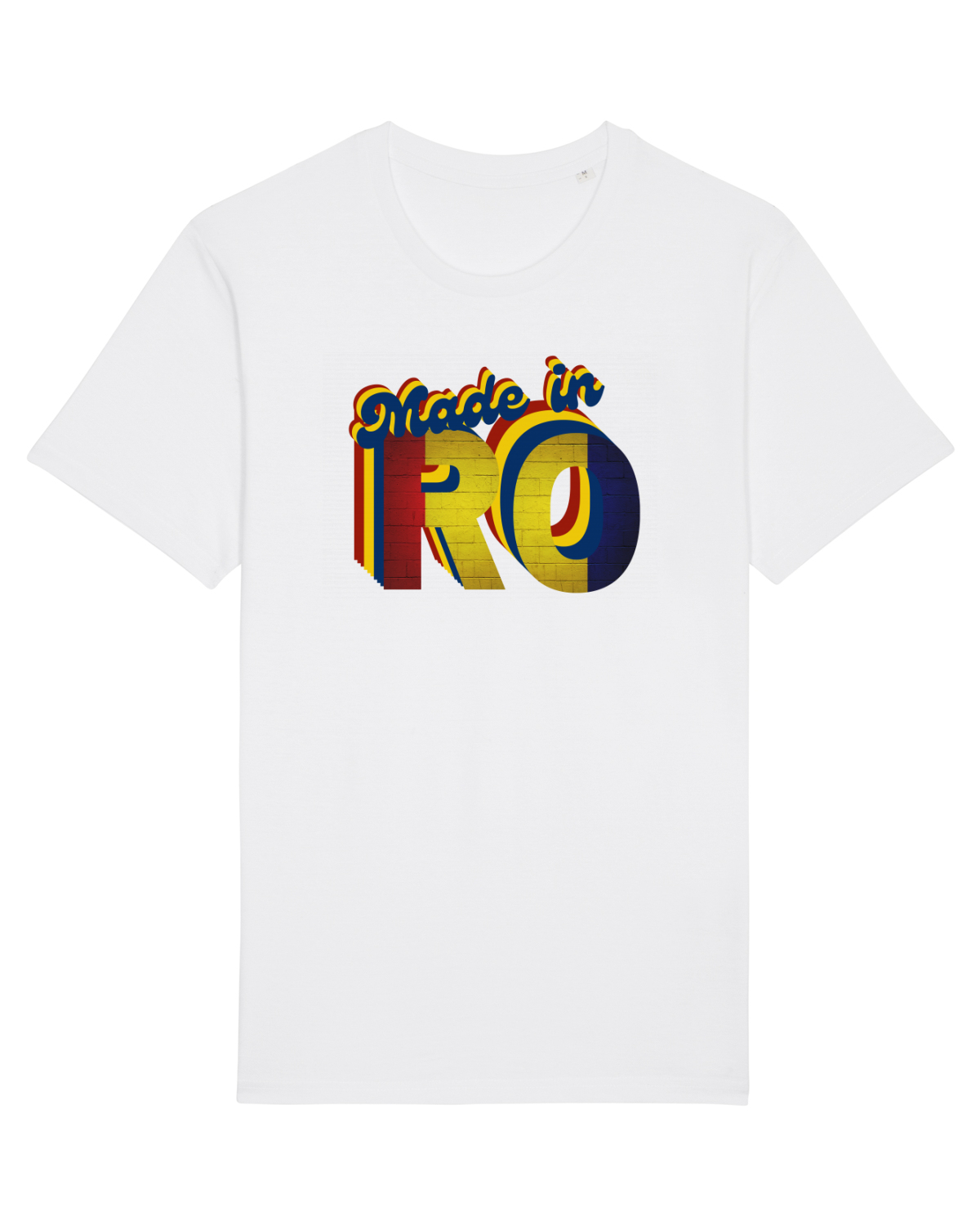 Tricou mânecă scurtă Unisex Rocker White