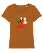 Donde Tricou mânecă scurtă guler larg fitted Damă Expresser