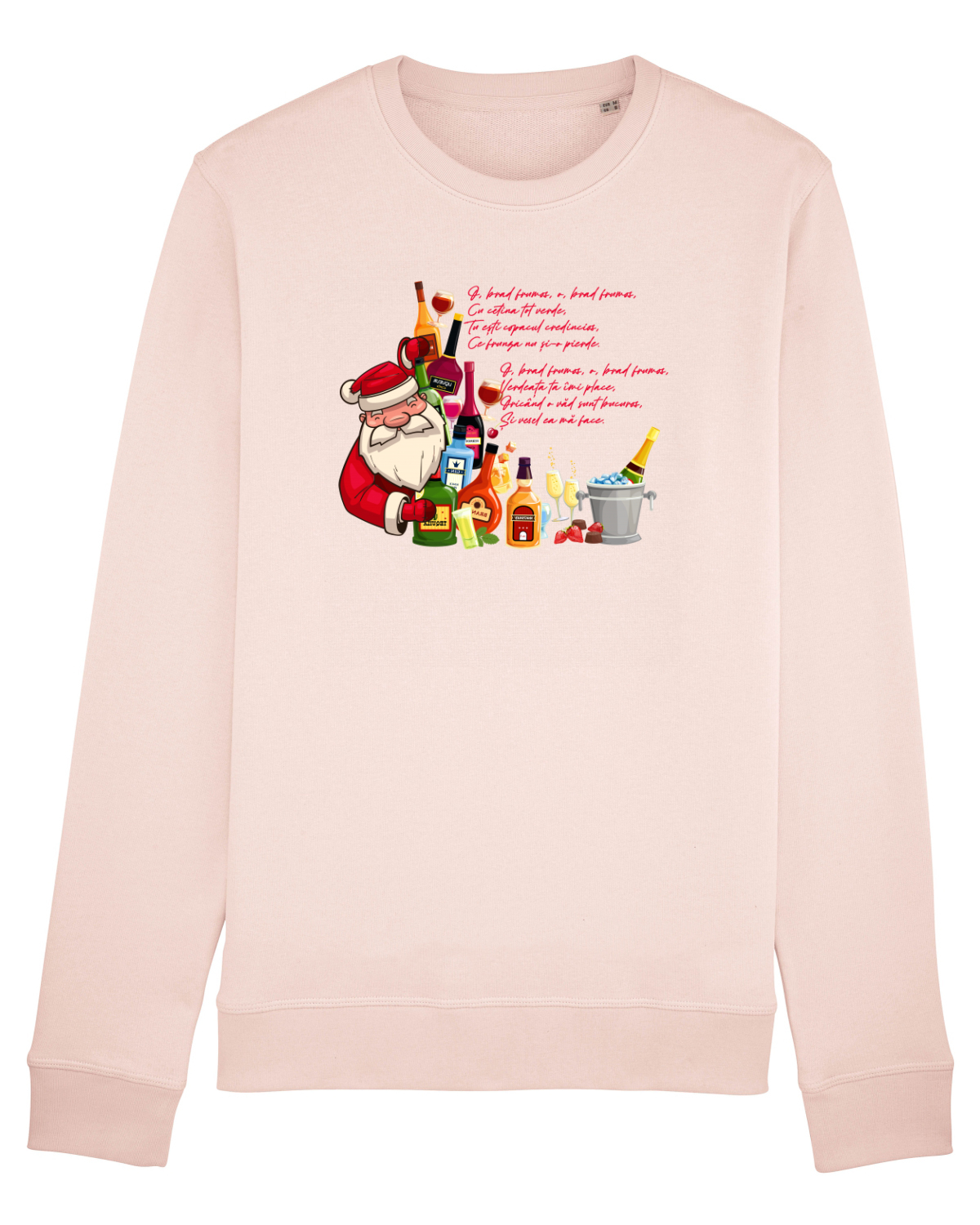 Bluză mânecă lungă Unisex Rise Candy Pink