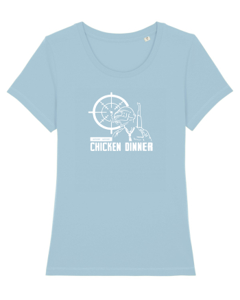 White dinner Sky Blue