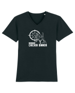 White dinner Tricou mânecă scurtă guler V Bărbat Presenter