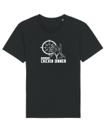 White dinner Tricou mânecă scurtă Unisex Rocker