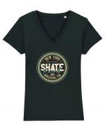 Skate Park New York Tricou mânecă scurtă guler V Damă Evoker