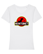 Fără net Tricou mânecă scurtă guler larg fitted Damă Expresser