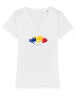 Independence Tricou mânecă scurtă guler V Damă Evoker