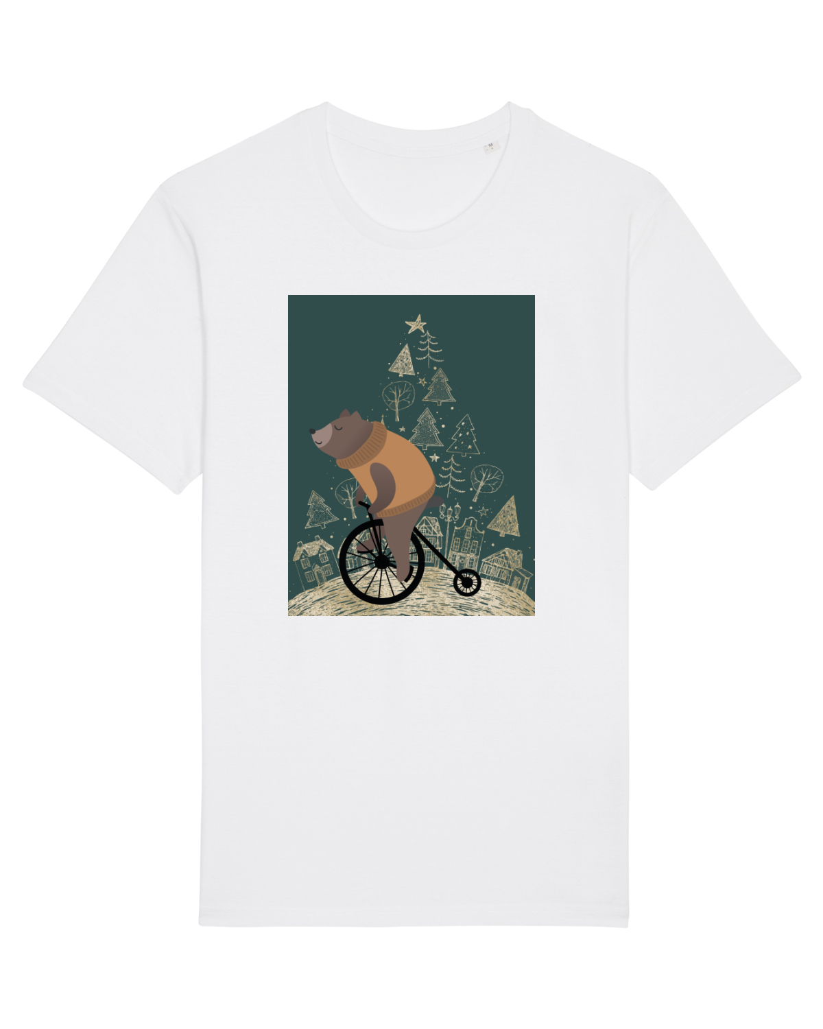 Tricou mânecă scurtă Unisex Rocker White